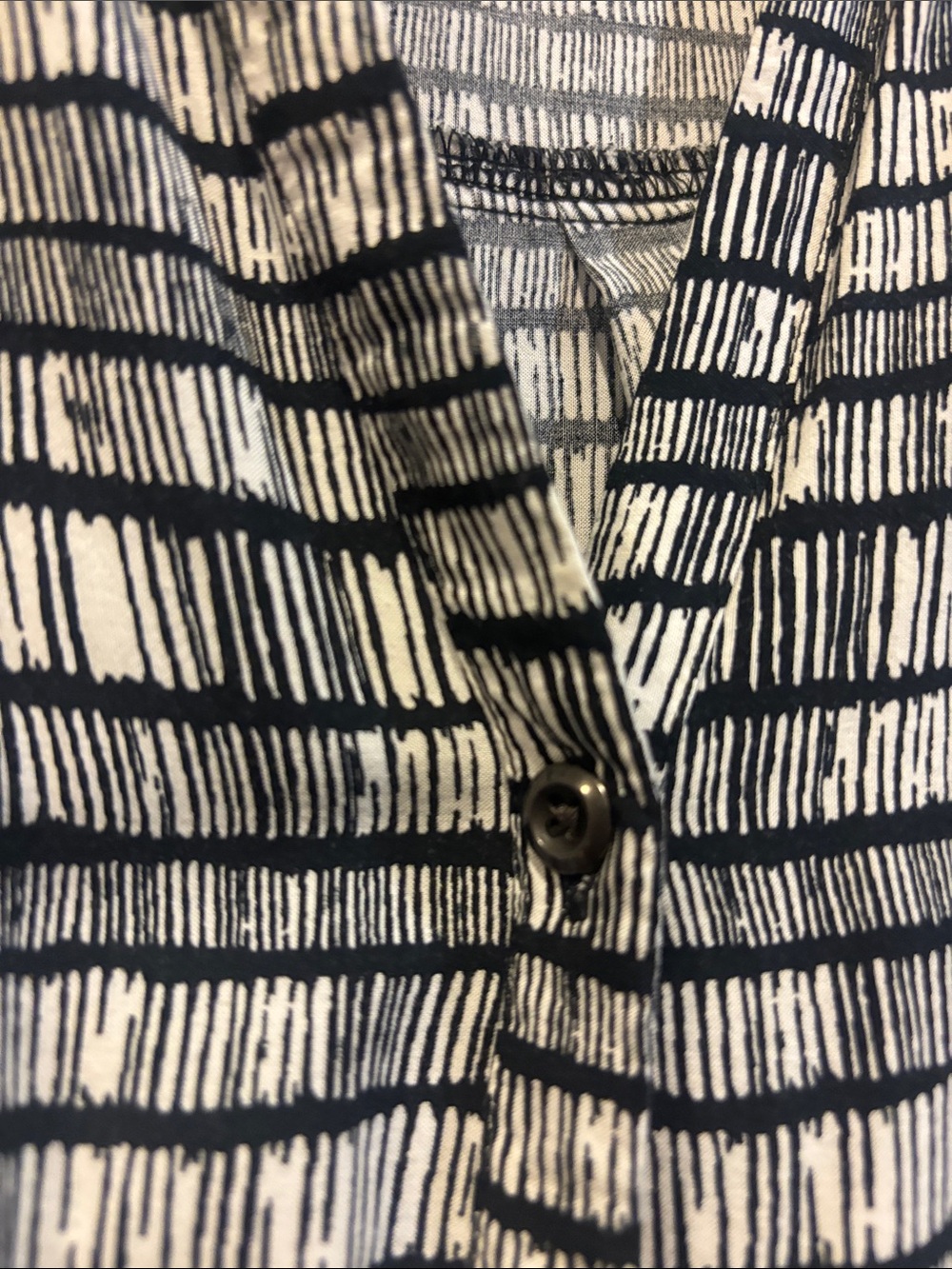Old Navy Black and White Striped Cap-Sleeve Jumpsuit - Picture 4 of 7